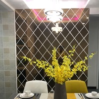 ثلاثية الأبعاد مرآة الاكريليك الجدار ملصق ، DIY بها بنفسك الماس مثلثات ملصقات ، غرفة المعيشة ، ديكور المنزل ، 10 قطعة ، 17 قطعة ، 32 قطعة ، 58 قطعة - الصورة 3